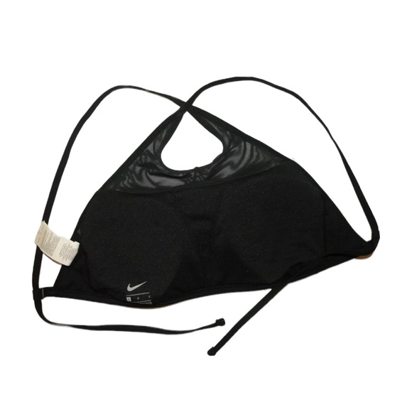 Nike High-Neck Mesh Cross-back Tie Bikini Top - Picture 4 of 9